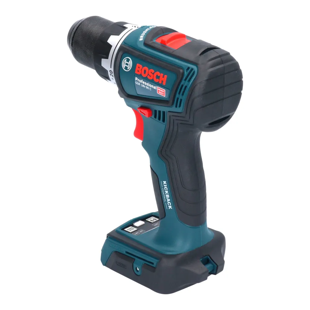 Bosch GSR 18V-90 C Profesjonalna akumulatorowa wiertarko-wkrętarka 18 V 64 Nm bezszczotkowa + 1x akumulator ProCORE 4,0 Ah...