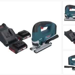 Bosch GST 18V-125 B Profesjonalna wyrzynarka akumulatorowa 18 V 125 mm bezszczotkowa + 2x akumulator 2,0 Ah + ładowarka