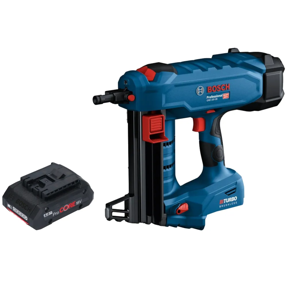 Akumulatorowa gwoździarka do betonu Bosch GNB 18V-38 Professional 18 V 13 - 38 mm BITURBO Brushless + 1x akumulator ProCOR...