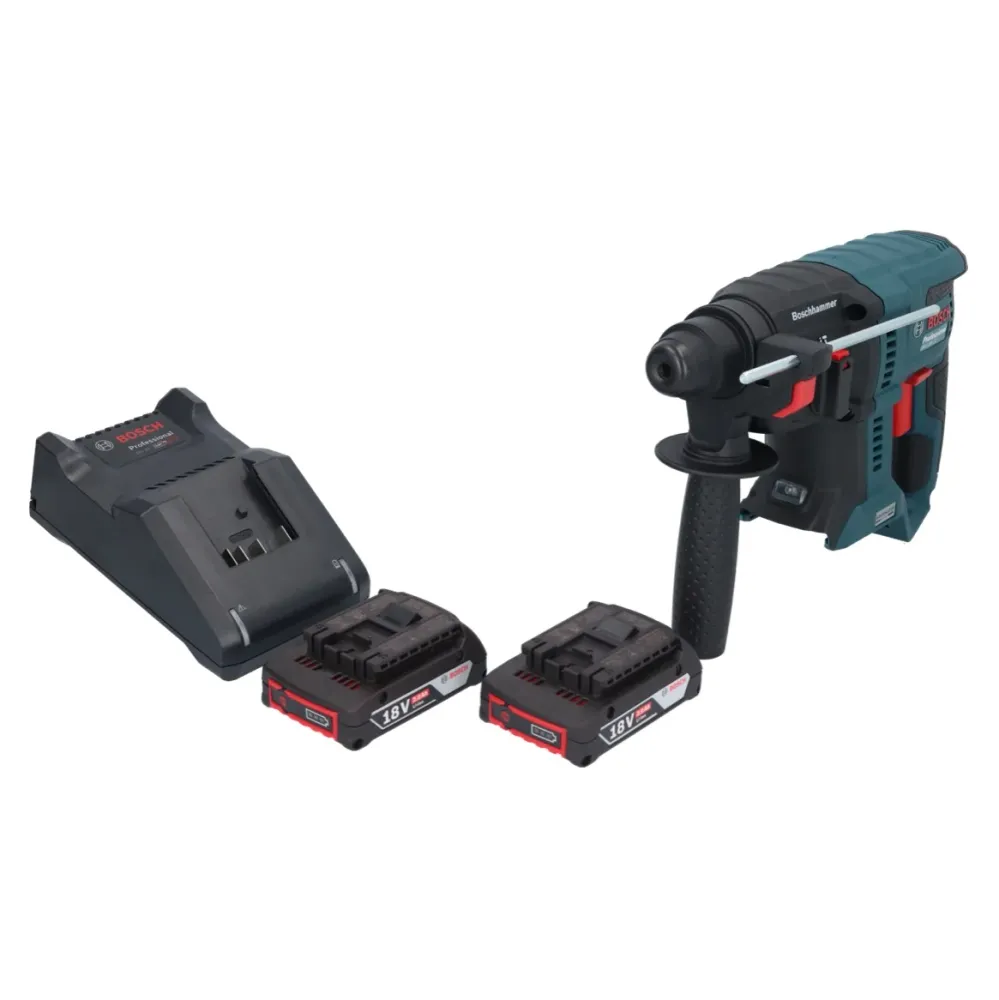 Akumulatorowa młotowiertarka Bosch GBH 18V-21 Professional 18 V 2,0 J SDS plus Brushless + 2x akumulator 2,0 Ah + ładowark...