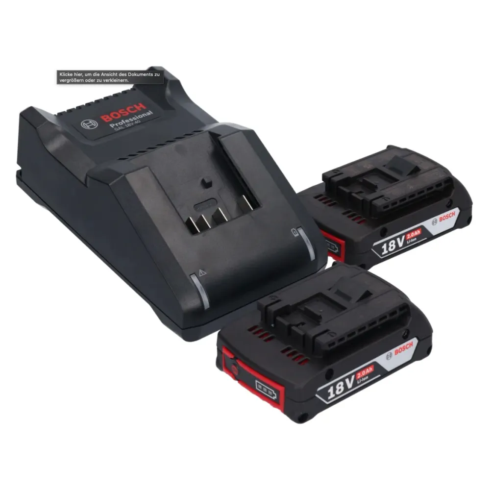 Akumulatorowa młotowiertarka Bosch GBH 18V-21 Professional 18 V 2,0 J SDS plus Brushless + 2x akumulator 2,0 Ah + ładowark...