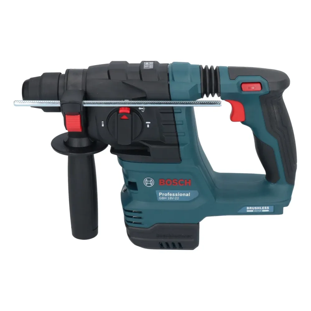 Akumulatorowa młotowiertarka Bosch GBH 18V-22 Professional 18 V 1,9 J SDS Plus Brushless + 1x akumulator 5,0 Ah + ładowark...