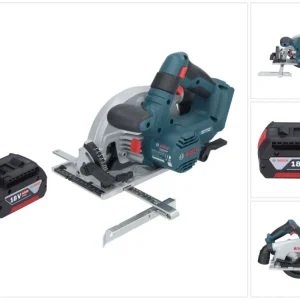 Akumulatorowa pilarka tarczowa Bosch GKS 18V-57-2 Professional 18 V 165 mm bezszczotkowa + 1x akumulator 4,0 Ah - bez łado...