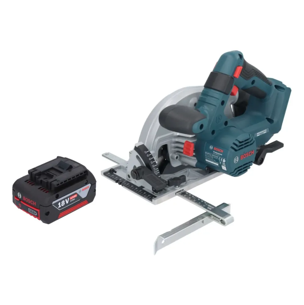 Akumulatorowa pilarka tarczowa Bosch GKS 18V-57-2 Professional 18 V 165 mm bezszczotkowa + 1x akumulator 4,0 Ah - bez łado...
