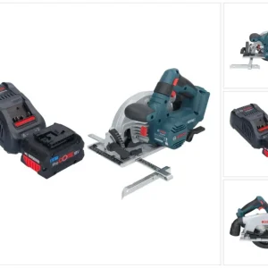 Akumulatorowa pilarka tarczowa Bosch GKS 18V-57-2 Professional 18 V 165 mm bezszczotkowa + 1x akumulator ProCORE 8,0 Ah +...