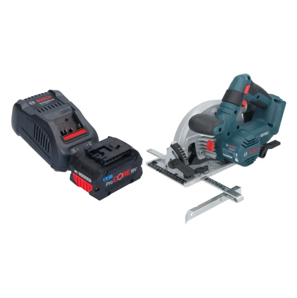 Akumulatorowa pilarka tarczowa Bosch GKS 18V-57-2 Professional 18 V 165 mm bezszczotkowa + 1x akumulator ProCORE 8,0 Ah +...
