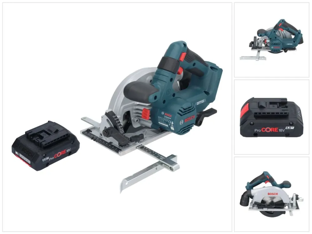Akumulatorowa pilarka tarczowa Bosch GKS 18V-57-2 Professional 18 V 165 mm bezszczotkowa + 1x akumulator ProCORE 4,0 Ah -...