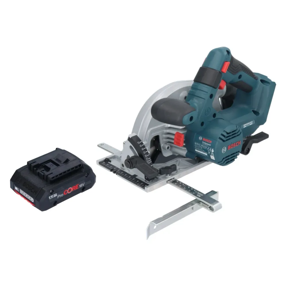 Akumulatorowa pilarka tarczowa Bosch GKS 18V-57-2 Professional 18 V 165 mm bezszczotkowa + 1x akumulator ProCORE 4,0 Ah -...