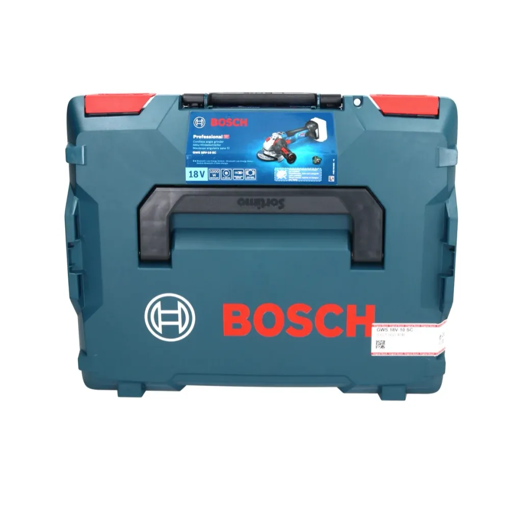 Akumulatorowa szlifierka kątowa Bosch GWS 18V-10 SC 18 V 125 mm bezszczotkowa + 1x akumulator ProCORE 8,0 Ah + L-Boxx - be...