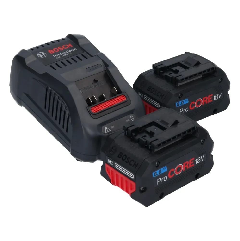 Akumulatorowa szlifierka kątowa Bosch GWS 18V-10 Professional 18 V 115 mm bezszczotkowa + 2x akumulator ProCORE 8,0 Ah + ł...