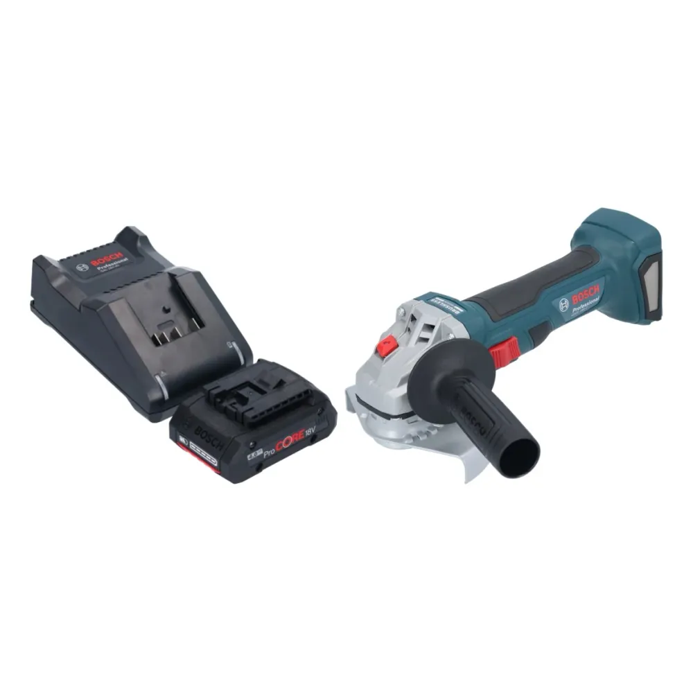 Akumulatorowa szlifierka kątowa Bosch GWS 18V-7 Professional 18 V 125 mm bezszczotkowa + 1x akumulator ProCORE 4,0 Ah + ła...