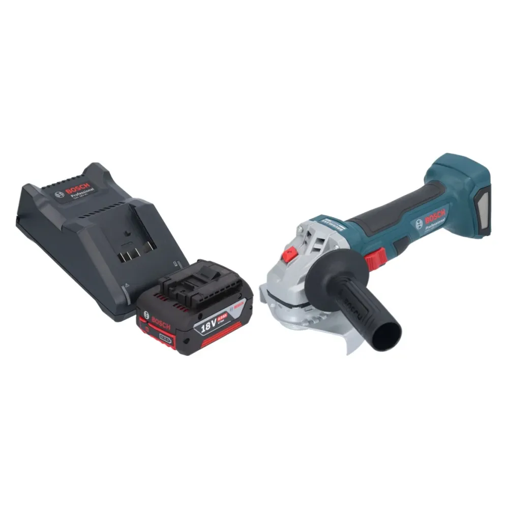 Akumulatorowa szlifierka kątowa Bosch GWS 18V-7 Professional 18 V 125 mm bezszczotkowa + 1x akumulator 4,0 Ah + ładowarka...