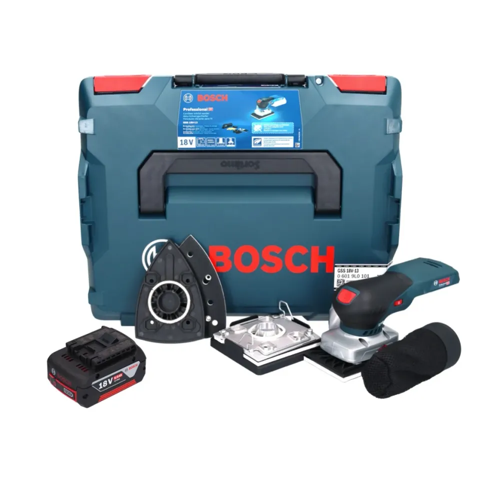 Akumulatorowa szlifierka oscylacyjna Bosch GSS 18V-13 18 V + 1x akumulator 5,0 Ah + L-BOXX - bez ładowarki Bosch Professional