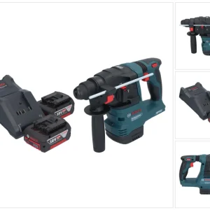 Akumulatorowa wiertarko-wkrętarka Bosch GBH 18V-22 Professional 18 V 1,9 J SDS Plus Brushless + 2x akumulator 4,0 Ah + ład...