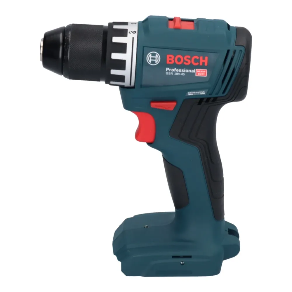 Akumulatorowa wiertarko-wkrętarka Bosch GSR 18V-45 18 V 45 Nm bezszczotkowa + 2x akumulator 2,0 Ah + ładowarka + L-Boxx Bo...