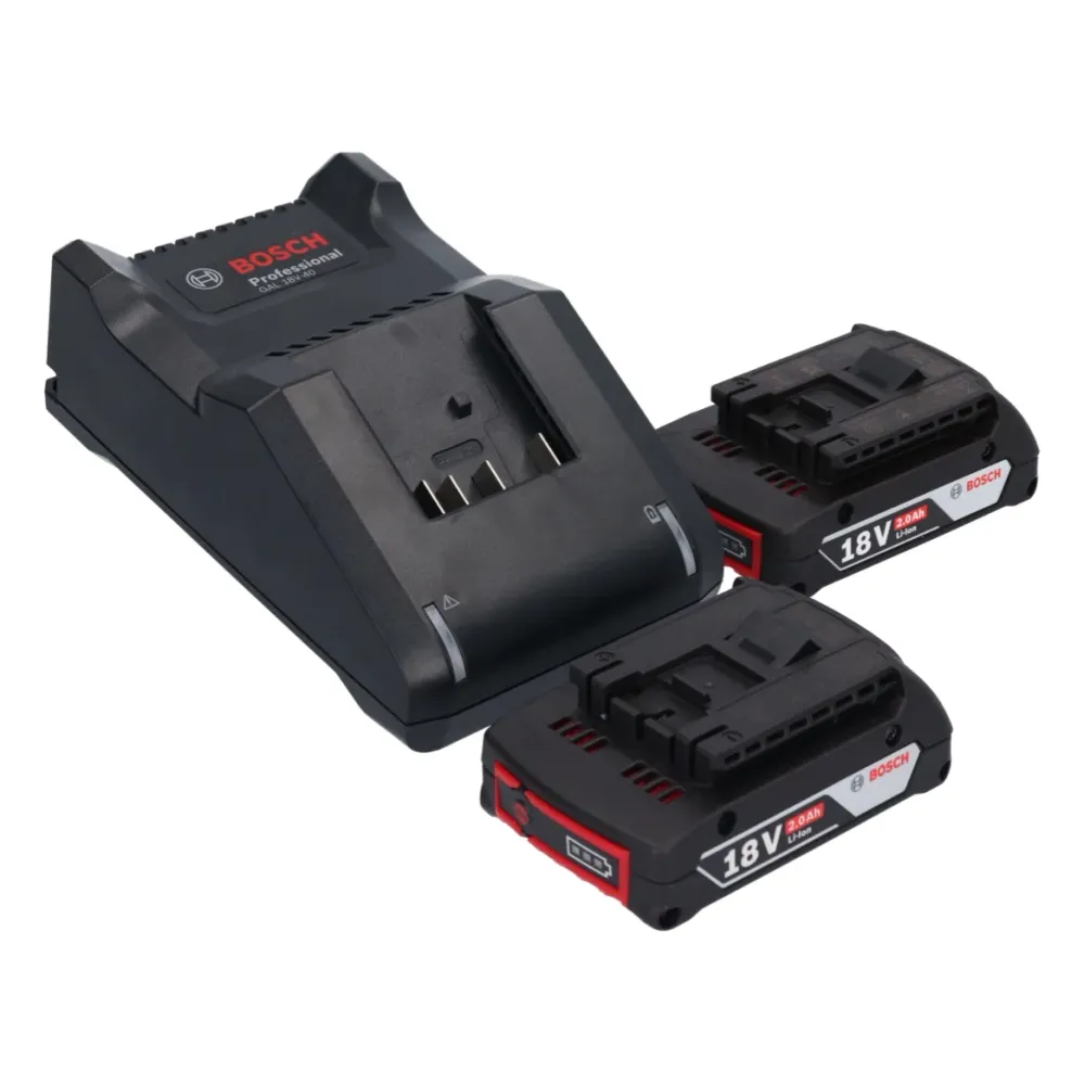 Akumulatorowa wiertarko-wkrętarka Bosch GSR 18V-45 18 V 45 Nm bezszczotkowa + 2x akumulator 2,0 Ah + ładowarka + L-Boxx Bo...