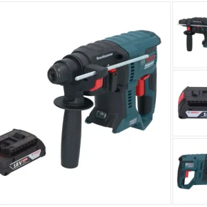 Akumulatorowa wiertarko-wkrętarka udarowa Bosch GBH 18V-21 Professional 18 V 2,0 J SDS plus Brushless + 1x akumulator 2,0...