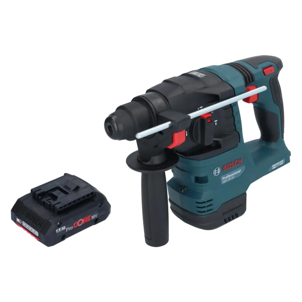 Akumulatorowa wiertarko-wkrętarka udarowa Bosch GBH 18V-22 Professional 18 V 1,9 J SDS Plus Brushless + 1x akumulator ProC...