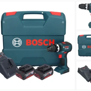 Akumulatorowa wiertarko-wkrętarka udarowa Bosch GSB 18V-55 Professional 18 V 55 Nm bezszczotkowa ( 0615990L7C ) + 2x akumu...