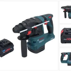 Akumulatorowy młot udarowo-obrotowy Bosch GBH 18V-22 Professional 18 V 1,9 J SDS Plus Brushless + 1x akumulator ProCORE 8,...