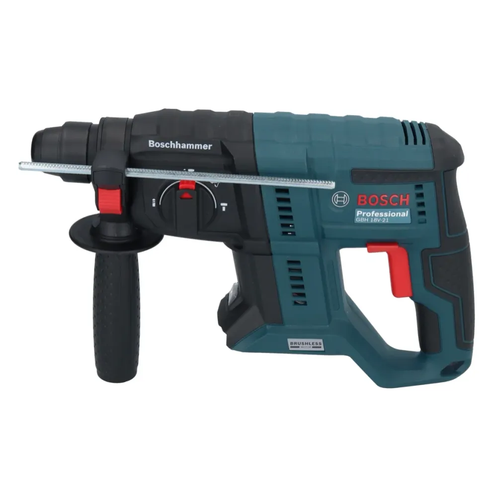 Bosch GBH 18V-21 Professional akumulatorowa wiertarko-wkrętarka udarowa 18 V 2,0 J SDS plus Brushless + 2x akumulator 5,0...