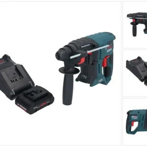 Bosch GBH 18V-21 Professional akumulatorowa wiertarko-wkrętarka udarowa 18 V 2,0 J SDS plus Brushless + 1x akumulator ProC...
