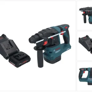 Bosch GBH 18V-22 Professional akumulatorowa wiertarko-wkrętarka udarowa 18 V 1,9 J SDS Plus Brushless 1x akumulator ProCOR...