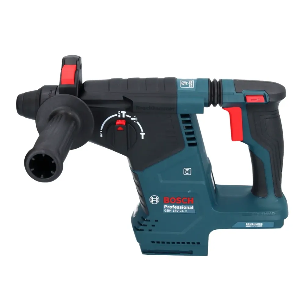 Bosch GBH 18V-24 C Profesjonalny akumulatorowy młot udarowo-obrotowy 18 V 2,4 J bezszczotkowy SDS plus + 2x akumulator Pro...