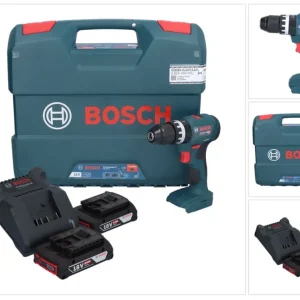Bosch GSB 18V-45 Profesjonalna akumulatorowa wiertarko-wkrętarka udarowa 18 V 45 Nm ( 06019K3302 ) Bezszczotkowa + 2x akum...