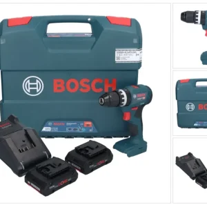 Bosch GSB 18V-45 Profesjonalna akumulatorowa wiertarko-wkrętarka udarowa 18 V 45 Nm bezszczotkowa + 2x akumulator ProCORE...