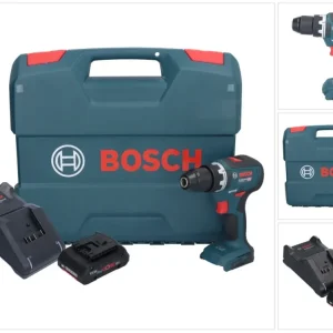 Bosch GSR 18V-55 Profesjonalna akumulatorowa wiertarko-wkrętarka 18 V 55 Nm bezszczotkowa + 1x akumulator ProCORE 4,0 Ah +...