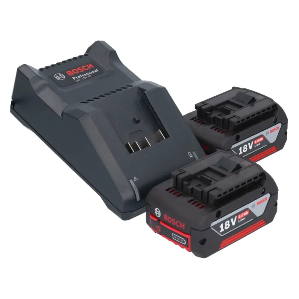 Bosch GSR 18V-55 Profesjonalna akumulatorowa wiertarko-wkrętarka 18 V 55 Nm bezszczotkowa + 2x akumulator 4,0 Ah + ładowar...
