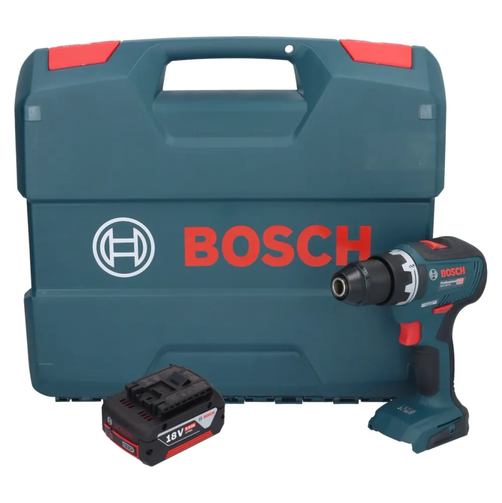 Bosch GSR 18V-55 Profesjonalna akumulatorowa wiertarko-wkrętarka 18 V 55 Nm bezszczotkowa + 1x akumulator 5,0 Ah + walizka...