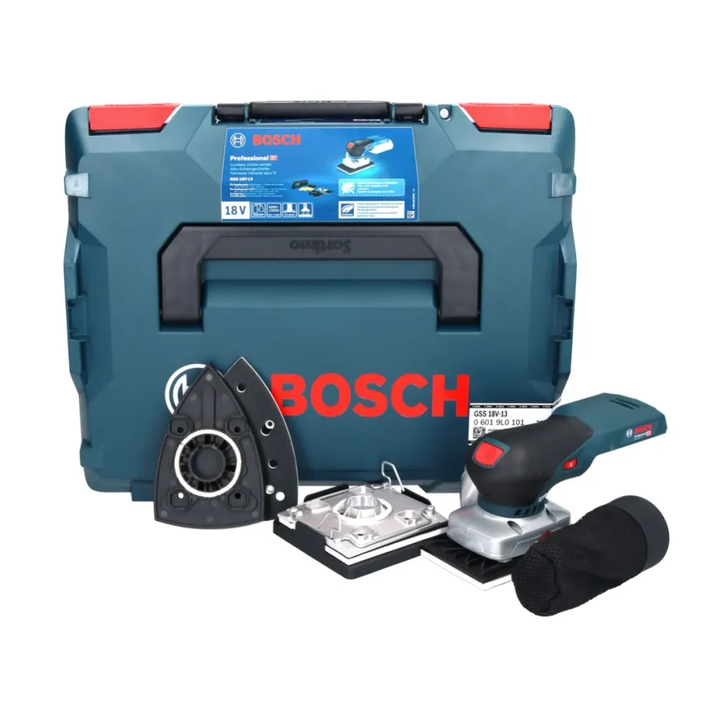 Bosch GSS 18V-13 akumulatorowa szlifierka oscylacyjna 18 V ( 06019L0101 ) + L-BOXX - bez akumulatora, bez ładowarki Bosch...