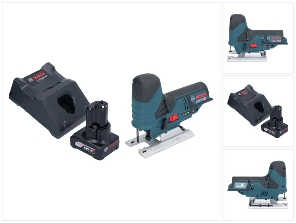Bosch GST 12V-70 Profesjonalna wyrzynarka akumulatorowa 12 V 70 mm + 1x akumulator 6,0 Ah + ładowarka Bosch Professional