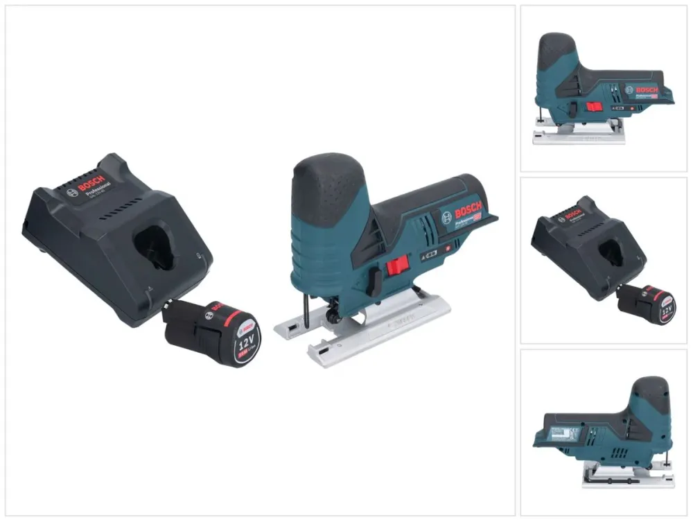 Bosch GST 12V-70 Profesjonalna wyrzynarka akumulatorowa 12 V 70 mm + 1x akumulator 2,0 Ah + ładowarka Bosch Professional