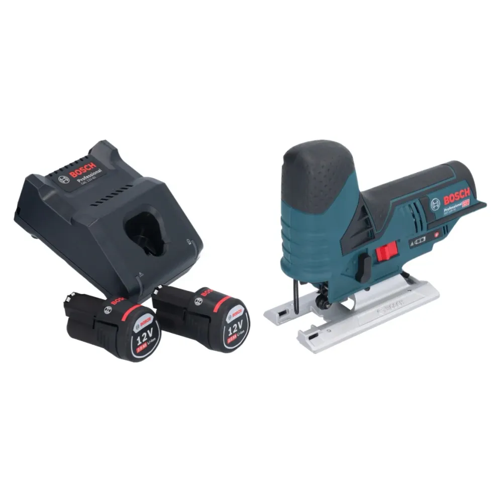 Bosch GST 12V-70 Profesjonalna wyrzynarka akumulatorowa 12 V 70 mm + 2x akumulator 2,0 Ah + ładowarka Bosch Professional