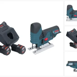 Bosch GST 12V-70 Profesjonalna wyrzynarka akumulatorowa 12 V 70 mm + 2x akumulator 3,0 Ah + ładowarka Bosch Professional