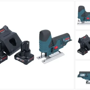 Bosch GST 12V-70 Profesjonalna wyrzynarka akumulatorowa 12 V 70 mm + 2x akumulator 6,0 Ah + ładowarka Bosch Professional