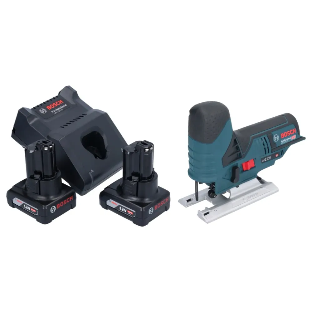 Bosch GST 12V-70 Profesjonalna wyrzynarka akumulatorowa 12 V 70 mm + 2x akumulator 6,0 Ah + ładowarka Bosch Professional