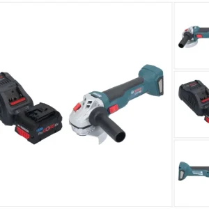 Bosch GWS 18V-10 Profesjonalna akumulatorowa szlifierka kątowa 18 V 115 mm bezszczotkowa + 1x akumulator ProCORE 8,0 Ah +...