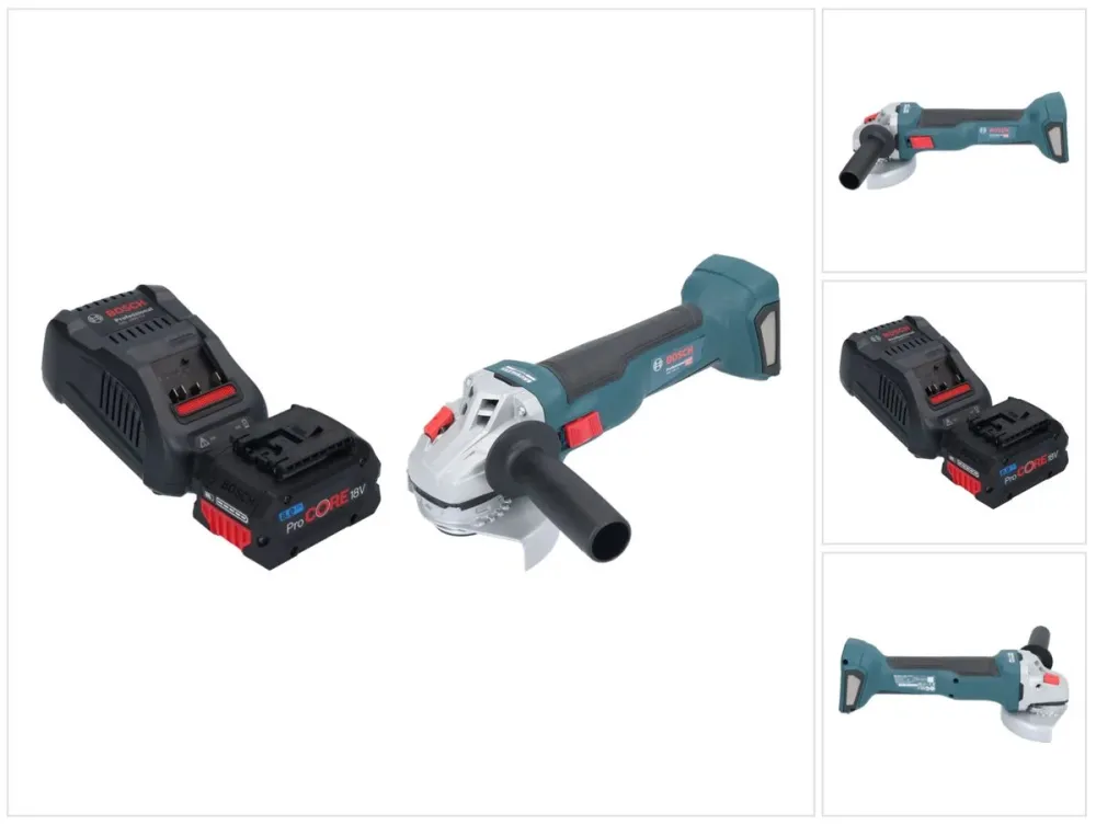 Bosch GWS 18V-10 Profesjonalna akumulatorowa szlifierka kątowa 18 V 115 mm bezszczotkowa + 1x akumulator ProCORE 8,0 Ah +...