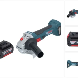 Bosch GWS 18V-7 Profesjonalna akumulatorowa szlifierka kątowa 18 V 125 mm bezszczotkowa + 1x akumulator 4,0 Ah - bez ładow...