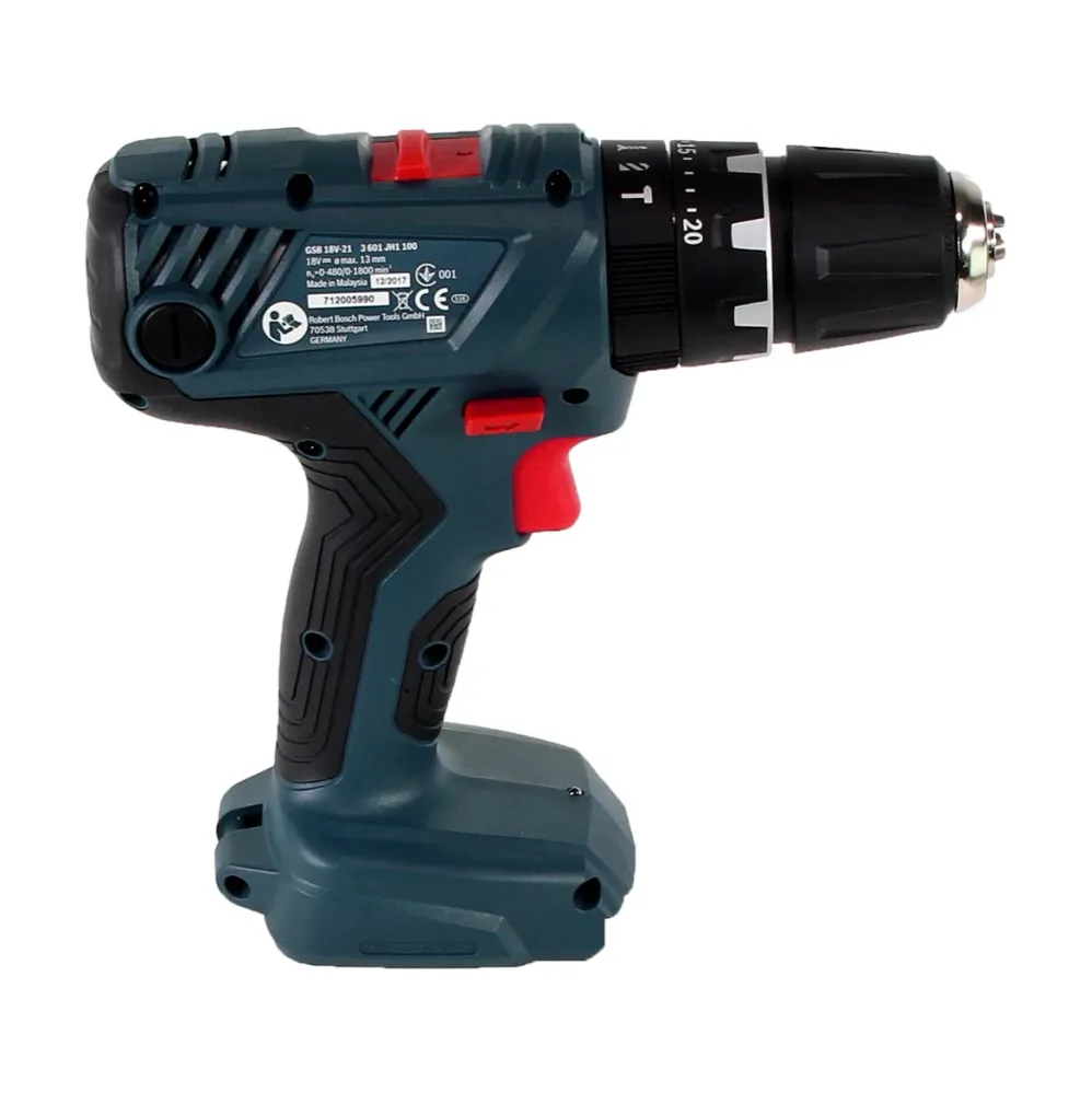 Bosch Professional GSB 18V-21 akumulatorowa wiertarko-wkrętarka udarowa 18 V 55 Nm Solo ( 06019H1176 ) - bez akumulatora,...