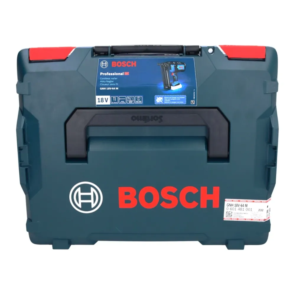 Gwoździarka akumulatorowa Bosch GNH 18V-64 M Professional 18 V 64 mm + 1x akumulator ProCORE 8,0 Ah + ładowarka + L-BOXX B...