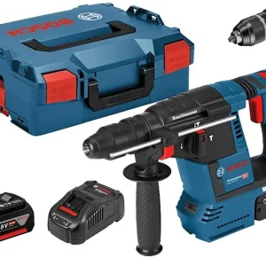 Bosch Professional młot udarowo-obrotowy akumulatorowy GBH 18V-26F 2.6J 2 akumulatory 5.5Ah