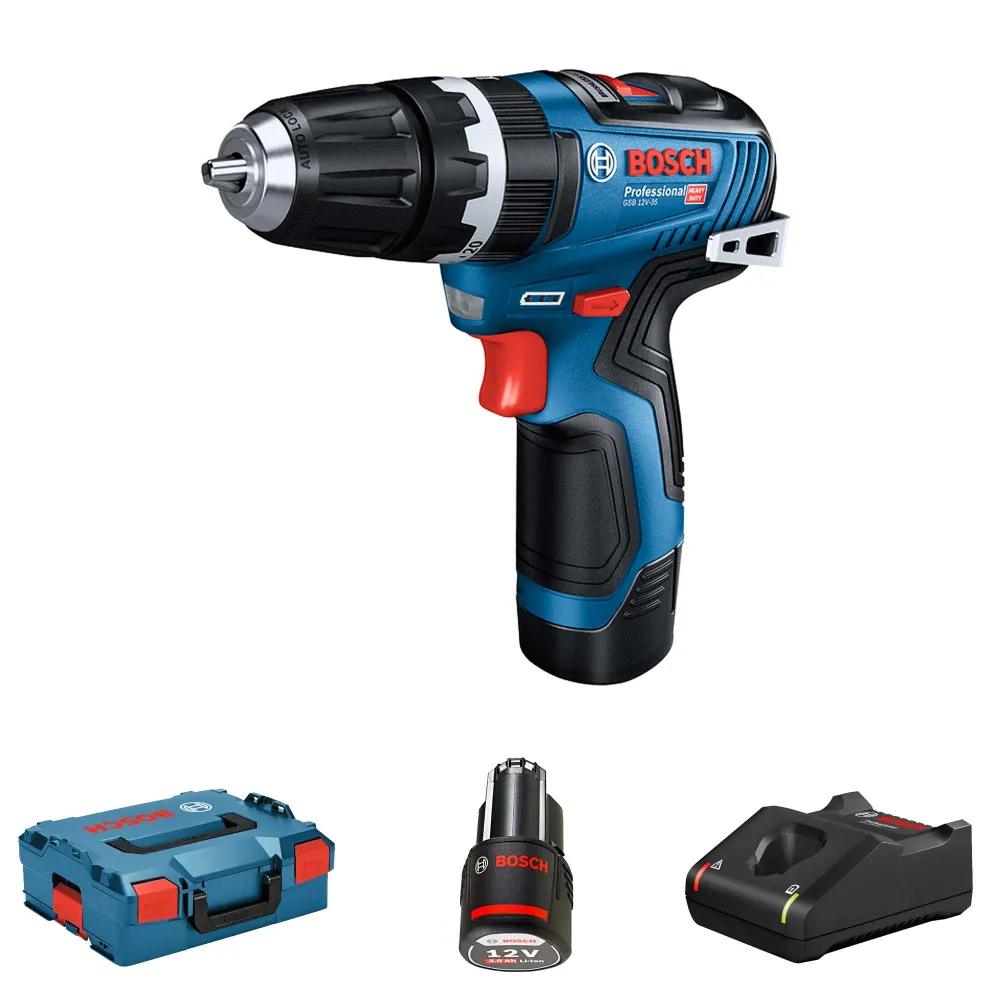 Wiertarko-wkrętarka akumulatorowa Bosch GSB 12V-35 3Ah