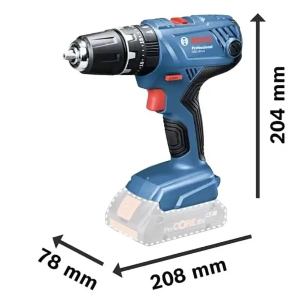 Wiertarko-wkrętarka akumulatorowa Bosch GSB 18V-21 2Ah