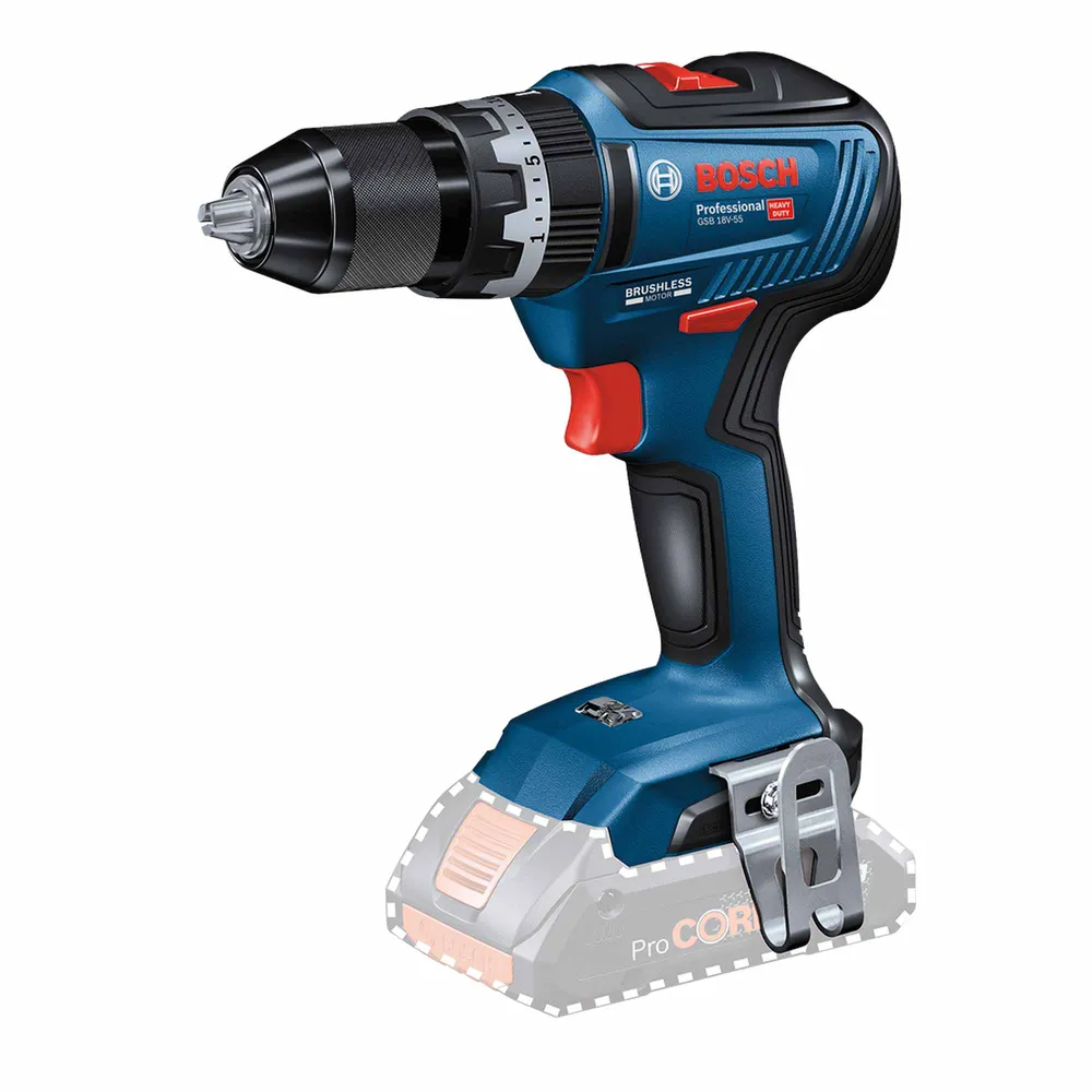 Wiertarko-wkrętarka akumulatorowa Bosch GSB 18V-55 4Ah ProCORE