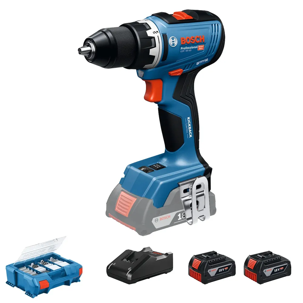 Wiertarko-wkrętarka akumulatorowa Bosch GSR 18V-65